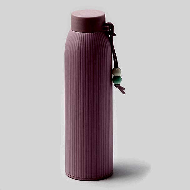 Бутылка для воды «Роскошь», 300 мл, h=21 см, стекло, пластик, МИКС