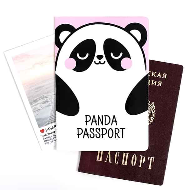 Обложка на паспорт «Панда», ПВХ