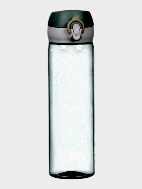 Бутылка для воды, напитков, спортивная, в школу, 550 мл, "Мастер К", 22 х 6 см, зеленая