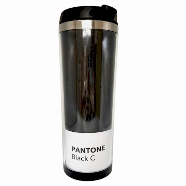 Термостакан 450 мл, Дизайнерская коллекция "Pantone", чёрный