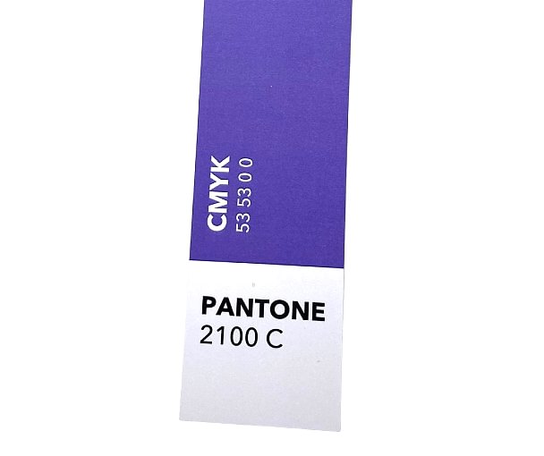 Закладка 5*20 см, софт тач ламинация, Дизайнерская коллекция "Pantone", фиолетовый